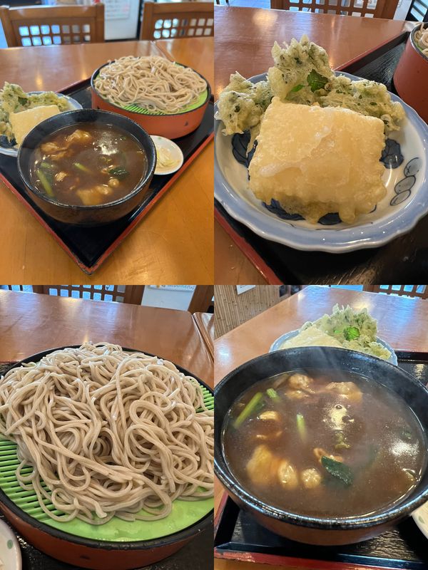 餅天付き付けカレーせいろそば