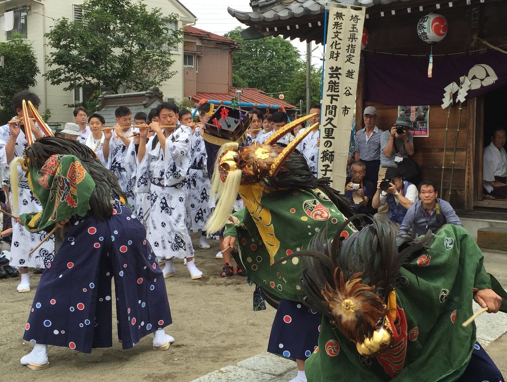 神社での舞い