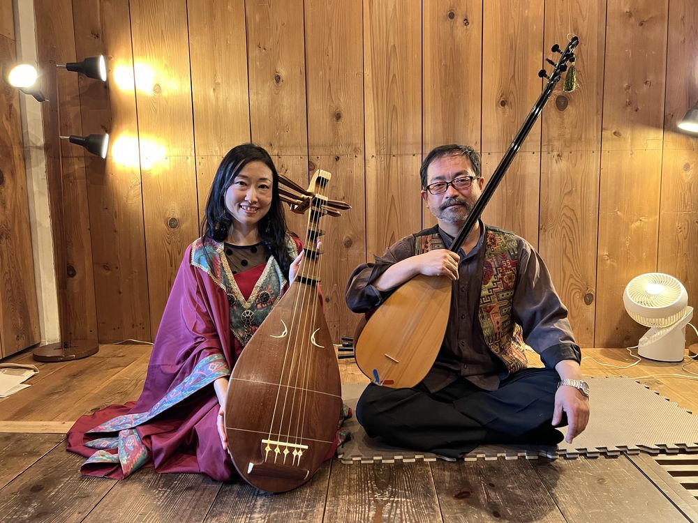 琵琶・麻白禮良さんとトルコ楽器・大平 清さんの演奏会は霊妙だった。