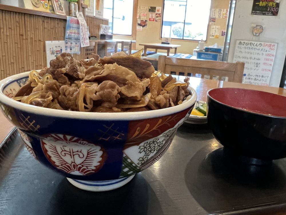 朝日屋の牛丼