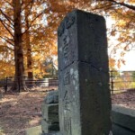 紅葉と庚申塔 紅葉と庚申塔